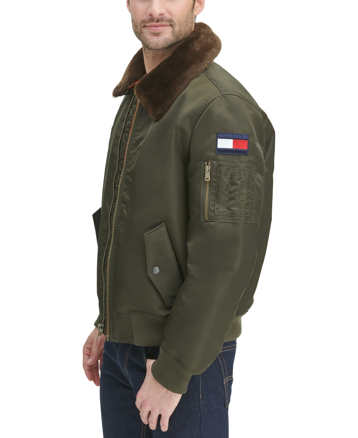 Tommy Hilfiger Men's Military Bomber Jacket