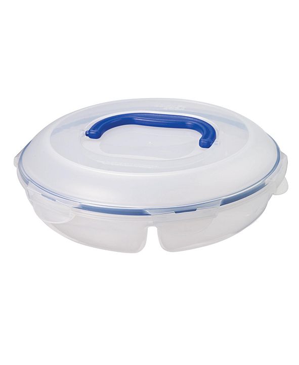 Lock n Lock Easy Essentials Specialty Divided 77Oz. Snack Container