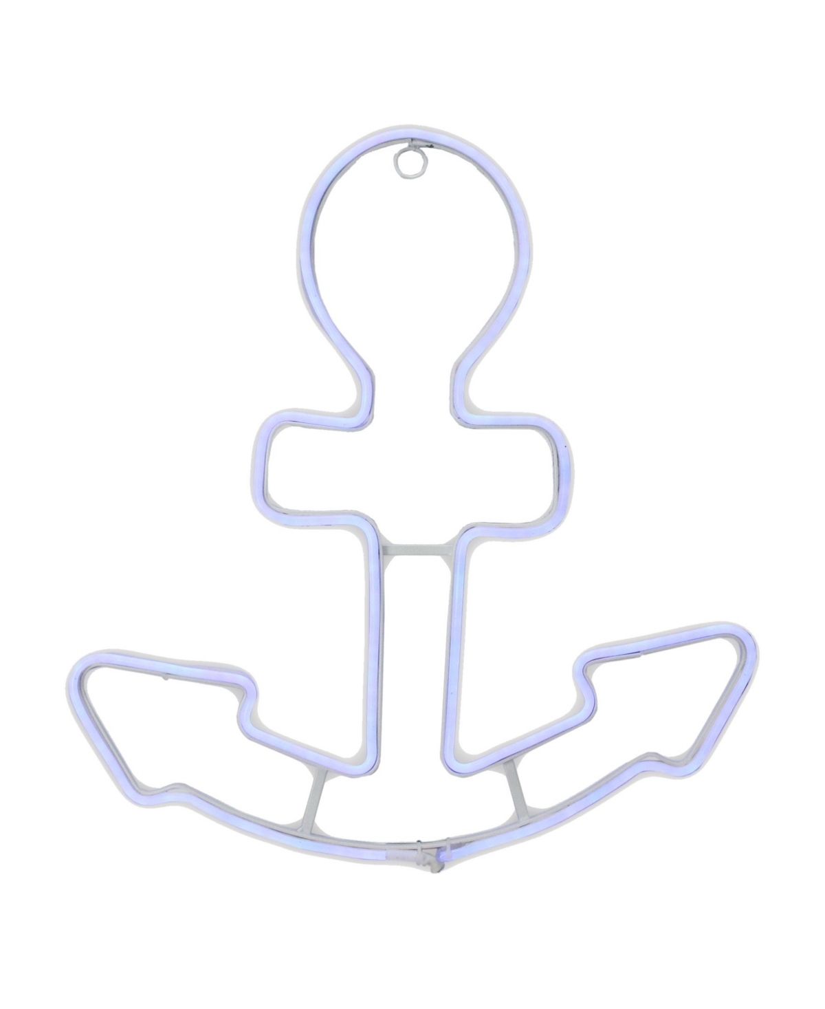 Northlight Neon Style Led Lighted Anchor Window Silhouette Decoration In Blue