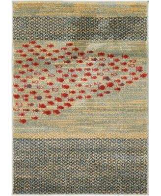 Bayshore Home Ojas Oja1 Light Blue Area Rug Collection