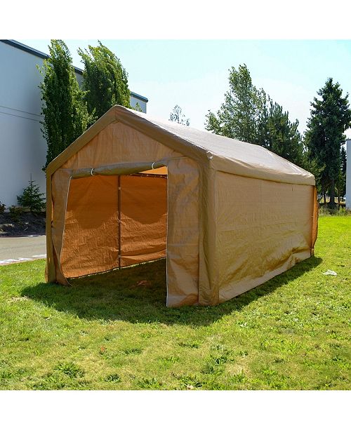 Aleko Heavy Duty Outdoor Gazebo Carport Canopy Tent With Sidewalls