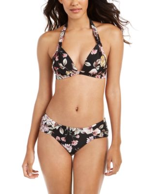 floral halter swimsuit