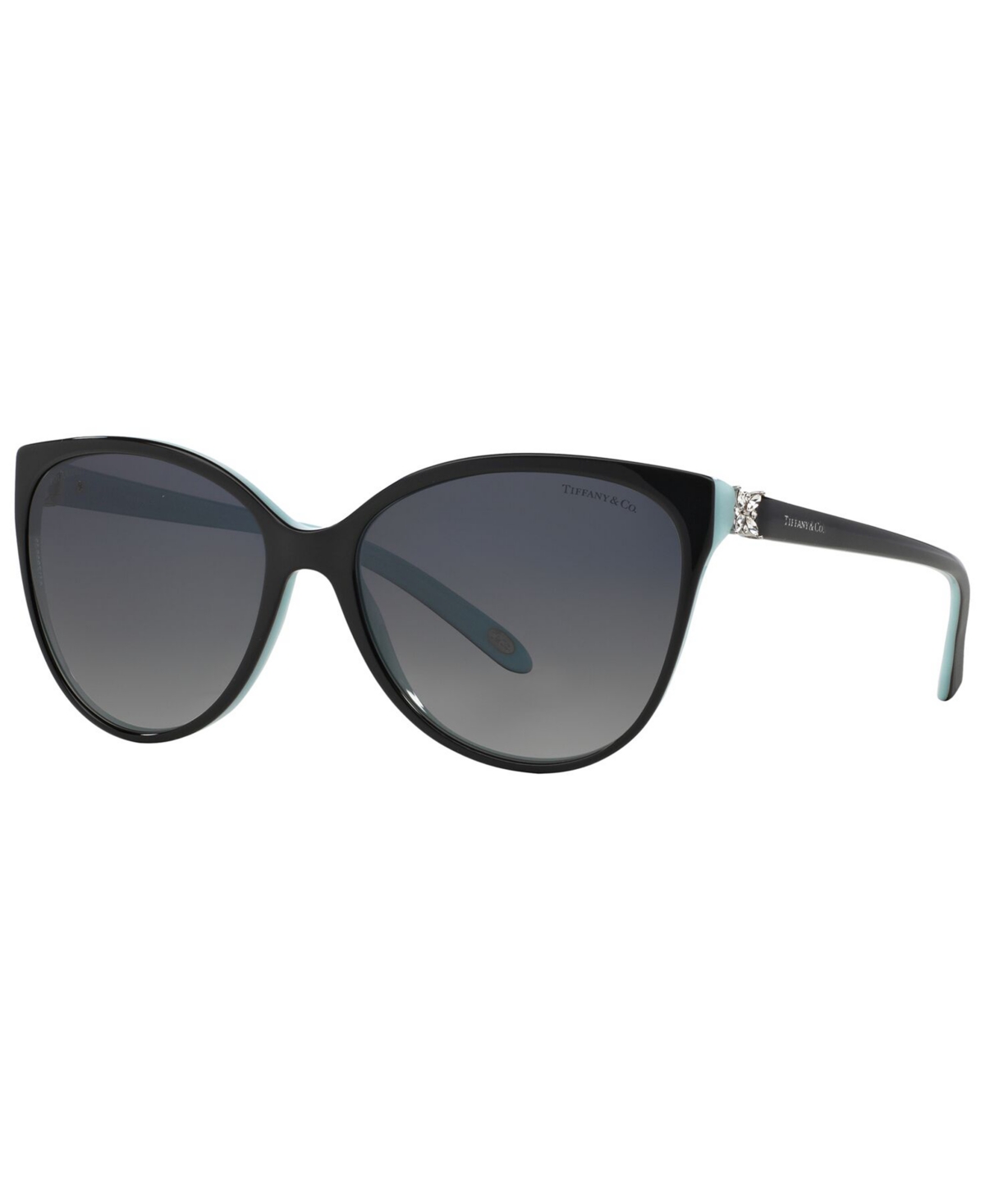 Shop Tiffany & Co Polarized Sunglasses, Tf4089bp In Black,blue,polar Grey Gradient