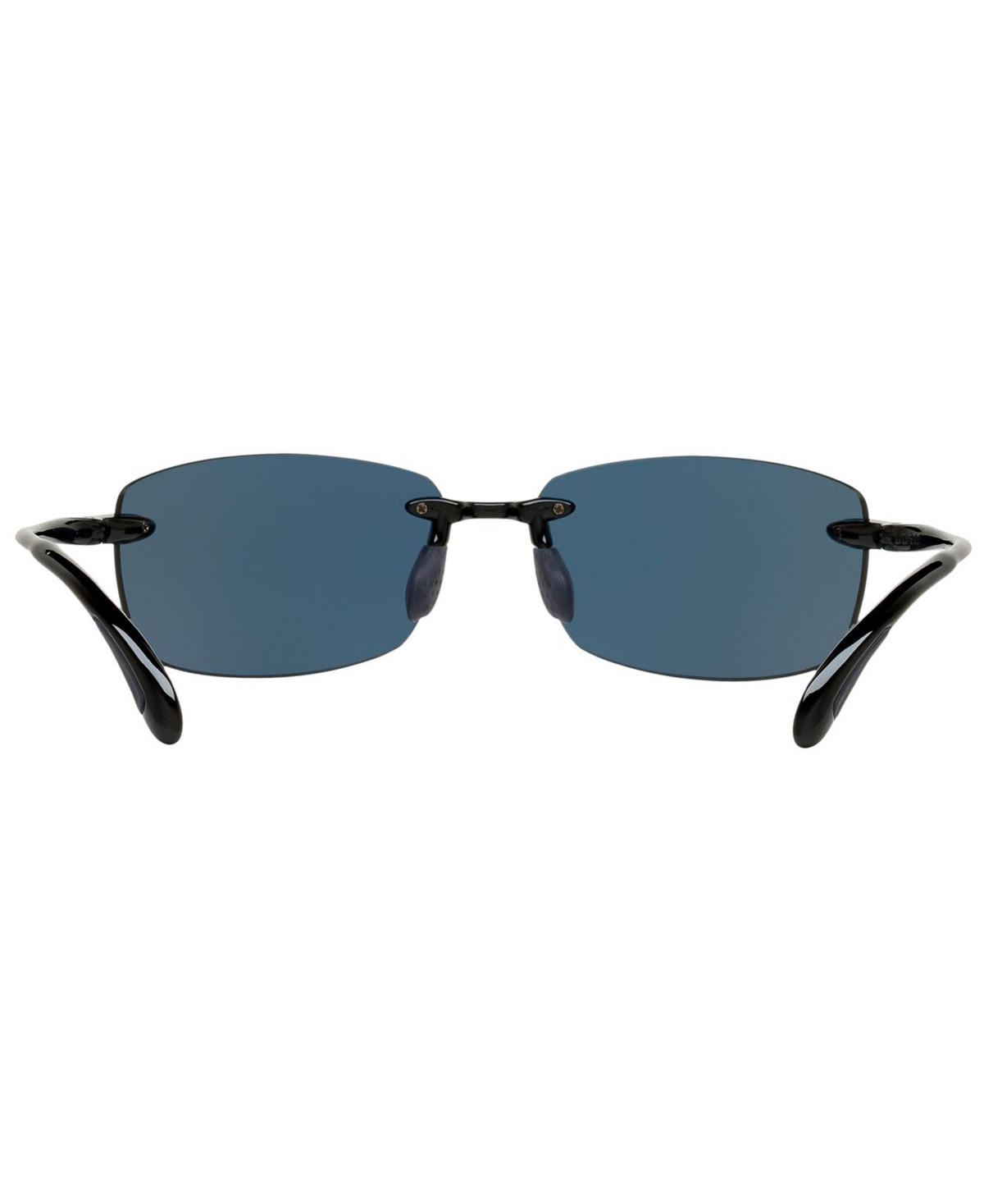 Shop Costa Del Mar Unisex Polarized Sunglasses, 6s000121 In Black Shiny,blue Mirror