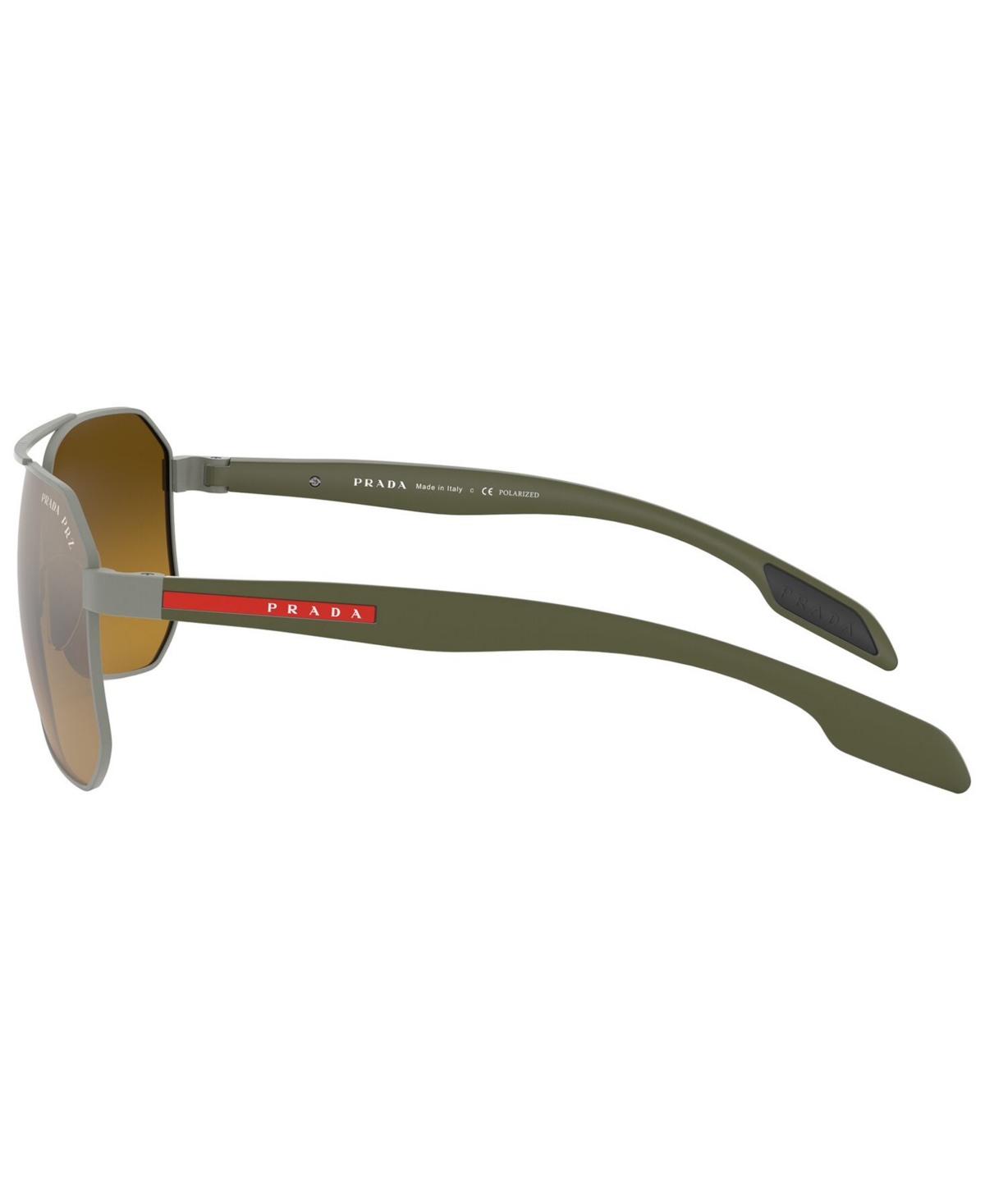 Shop Prada Men's Polarized Sunglasses, Ps 51vs 62 In Gunmetal Rubber,polar Brown Mirror Grey