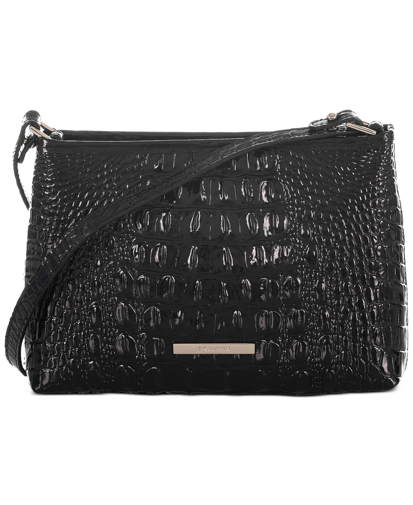 Женская сумка Brahmin Lorelei Small Leather Shoulder, цвет: Чёрный — фото 1