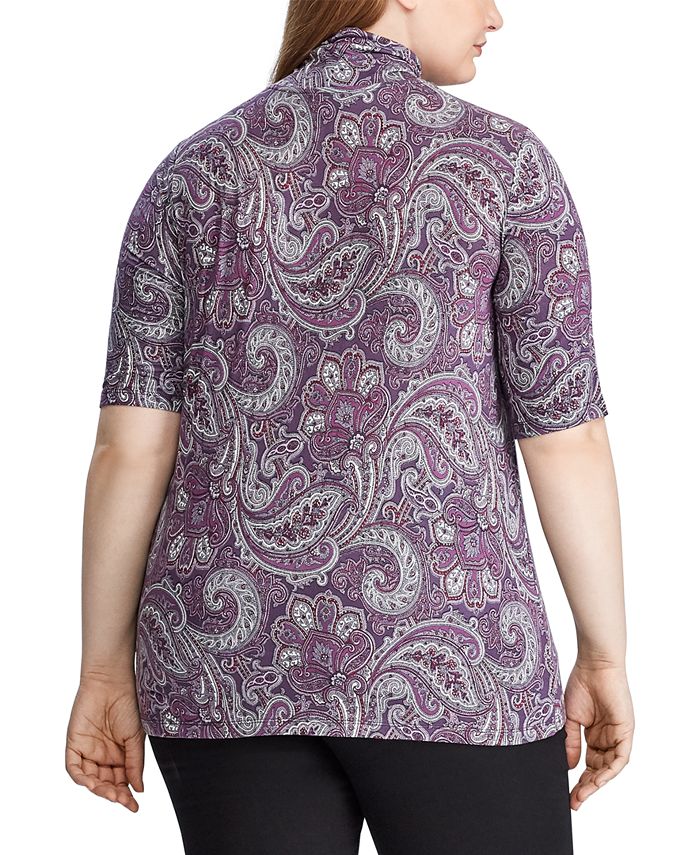 Lauren Ralph Lauren Plus Size Stretch Turtleneck Top Macy's