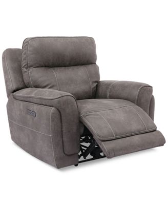 Furniture - Bryer 43" Fabric Dual Power Motion Recliner