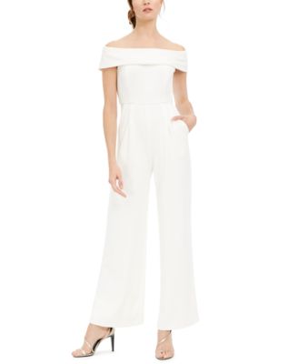 white calvin klein jumpsuit