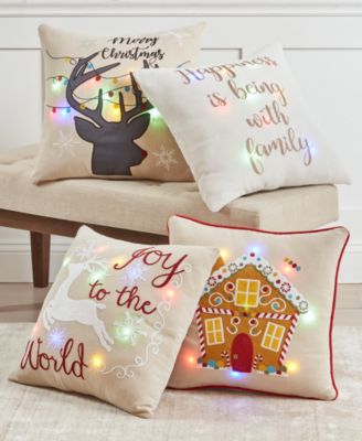 light up christmas pillows