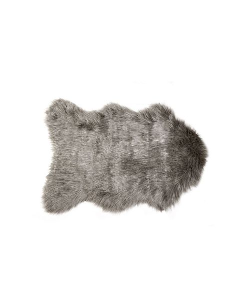 Luxe Faux Fur Gordon Faux Sheepskin Rug 2 X 3 Grey Reviews Bath Rugs Bath Mats Bed Bath Macy S