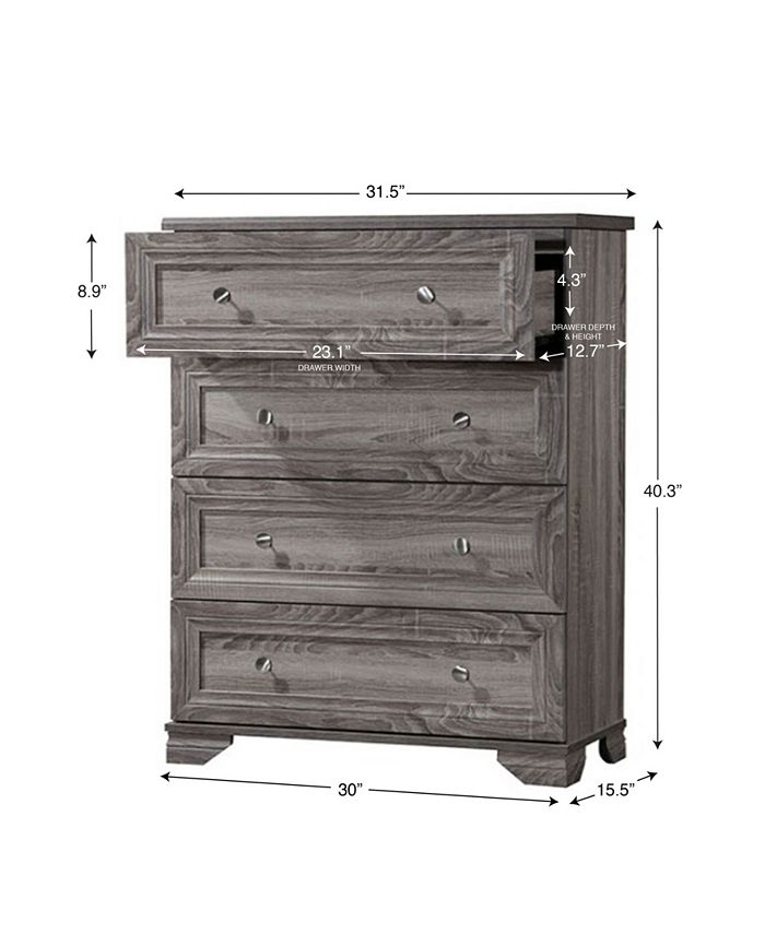Belle Isle Furniture South Lake 4 Drawer Chest Macy's