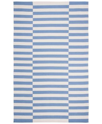 Lauren Ralph Lauren Ludlow Stripe Lrl7350b Chambray Area Rug Collection