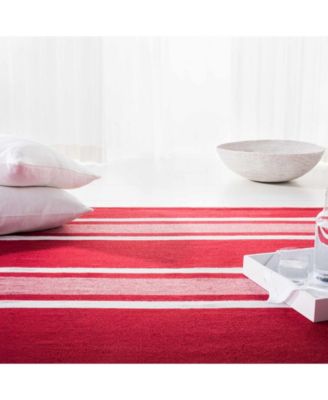  Hanover Stripe LRL2461D Red Area Rug Collection