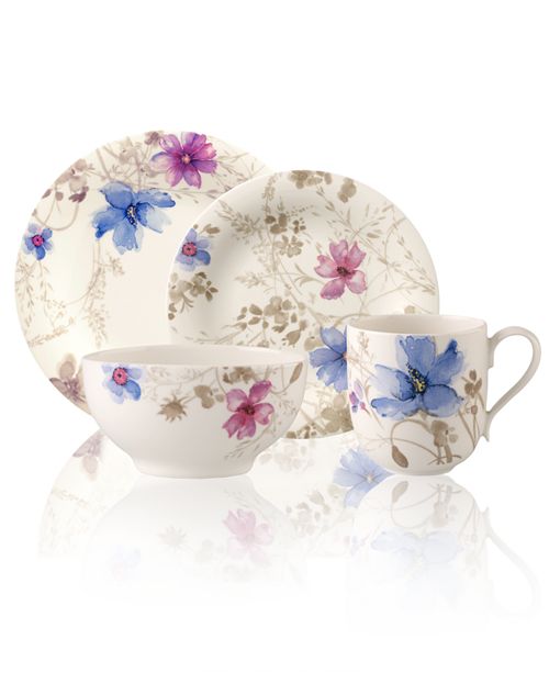 Dinnerware Mariefleur Gris Collection