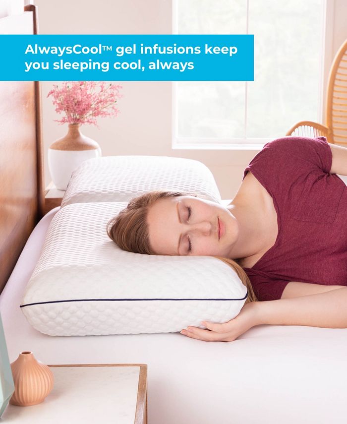 Linenspa AlwaysCool Gel Memory Foam Pillow Macy's