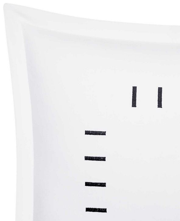 Vera Wang Zig Zag Bars Embroidered Throw Pillow & Reviews Decorative