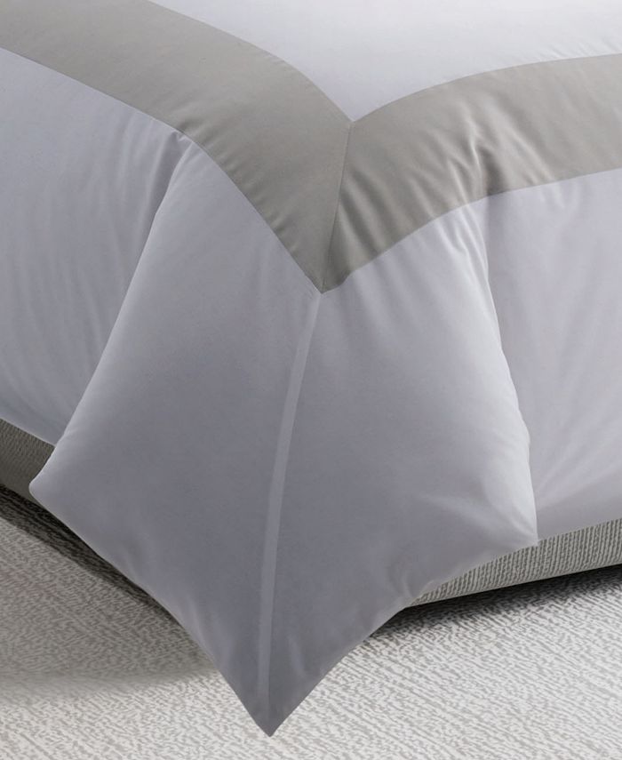 Vera Wang Sateen Band King Duvet Cover Set Macy's