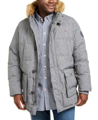 mens faux fur parka jacket