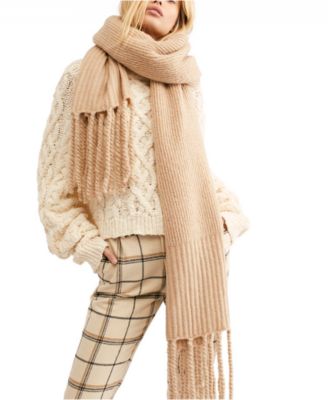 Free People - Jaden Ribbed Fringe Blanket Scarf