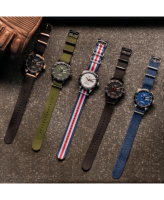 Tissot LIMITED EDITION Swiss T-Sport Powermatic 80 Red, White & Blue Fabric Strap Watch 42mm, Created for Macy's