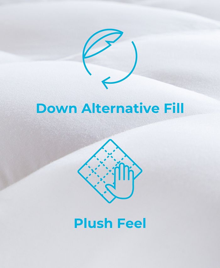 Linenspa 3" Down Alternative Fiber Bed Mattress Topper, Queen Macy's