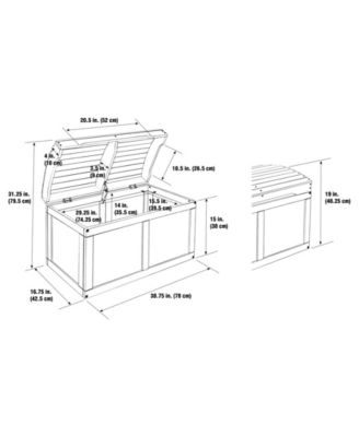 Hardwood Barrel Top Toy Chest