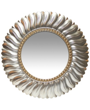 Infinity Instruments Round Wall Mirror In Silver