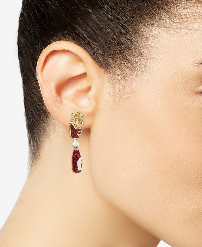 Mismatched drop earrings clearance