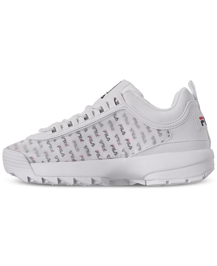 Fila Women's Disruptor II Clear Logo Casual Athletic Sneakers from ...