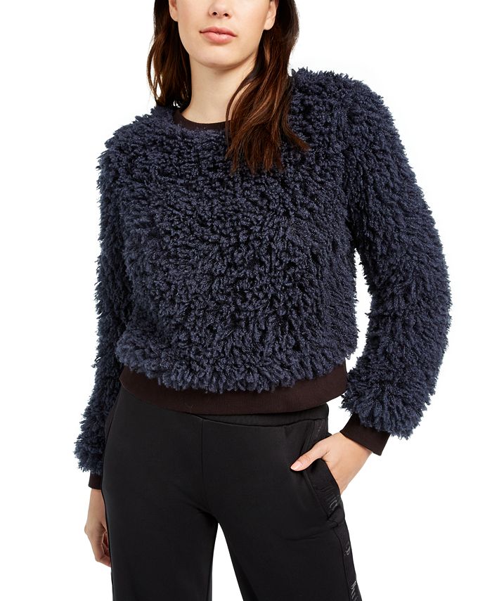 Faux fur sale pullover sweater