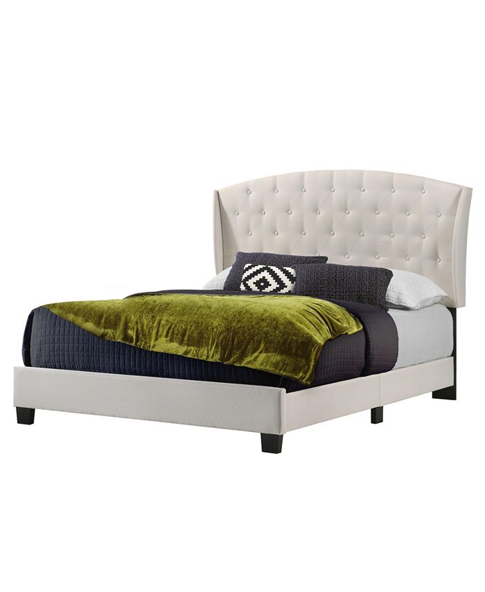Waddington tufted upholstered platform outlet bed