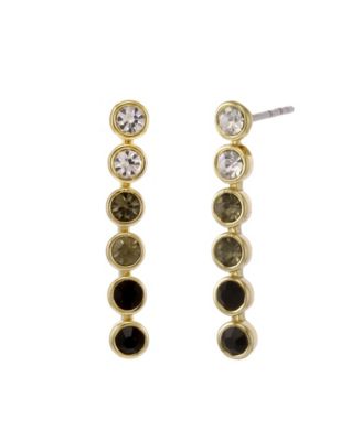 gold stone earrings