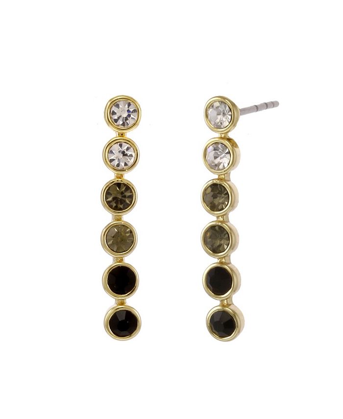 Christian Siriano New York Christian Siriano Gold Tone Linear Stone Earrings Macy's