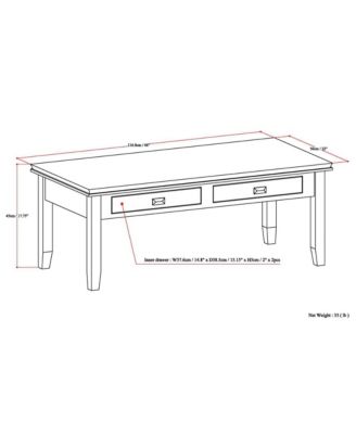 Simpli Home Artisan Coffee Table