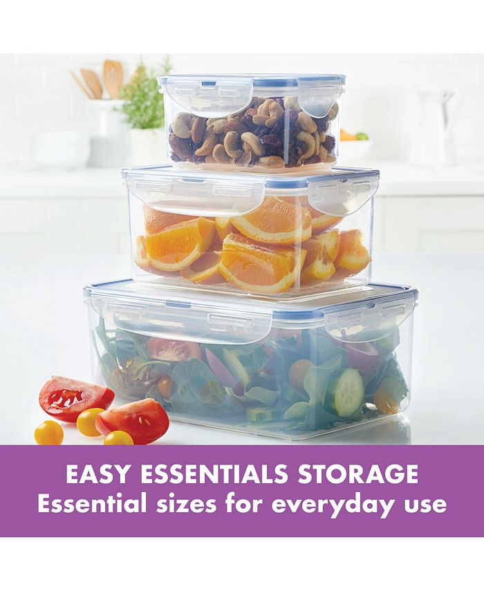 Lock n Lock Easy Essentials Rectangular 6Pc. Food Storage Set Macy's