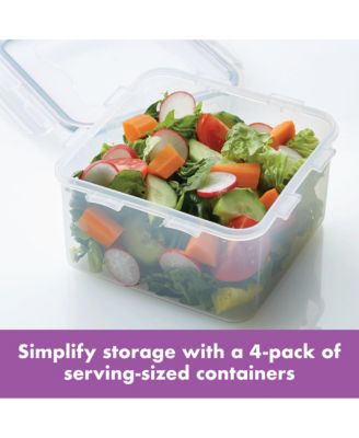 Lock n Lock Easy Essentials Square 41-Oz. Food Storage Container, Set of 4