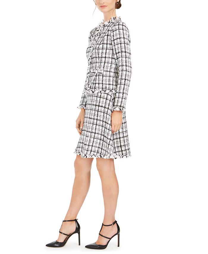 julia jordan Tweed A-Line Jacket Dress - Macy's