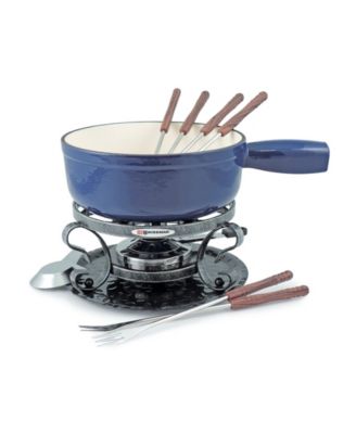 Lugano 9 Piece Cast Iron Fondue Set
