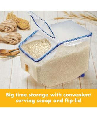 Easy Essentials 50.7-Cup Food Storage Container with Flip Lid and Serving Cup