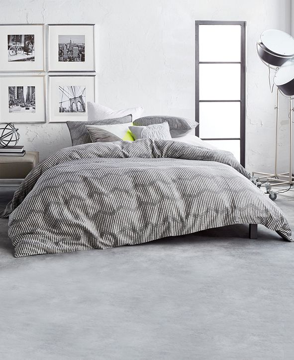 DKNY Dot Chevron King Comforter Set & Reviews Comforters Fashion