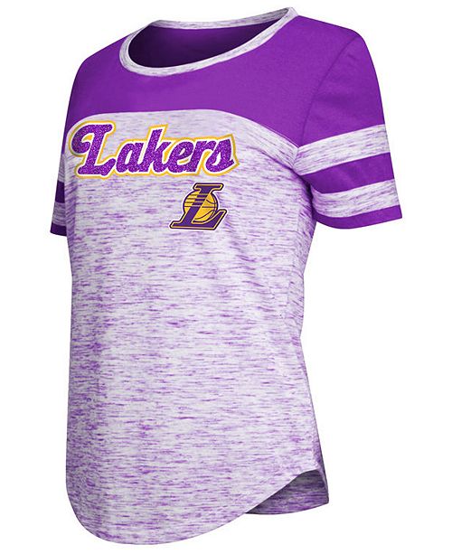 5th Ocean Women S Los Angeles Lakers Space Dye T Shirt