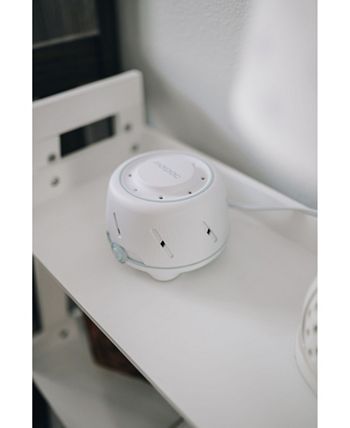 Yogasleep - Dohm (White with Blue) - White noise machine - 101 Night Trial and 1 Year Warranty - Soothing sounds from a real fan helps cancel noise while you sleep - For adults and children