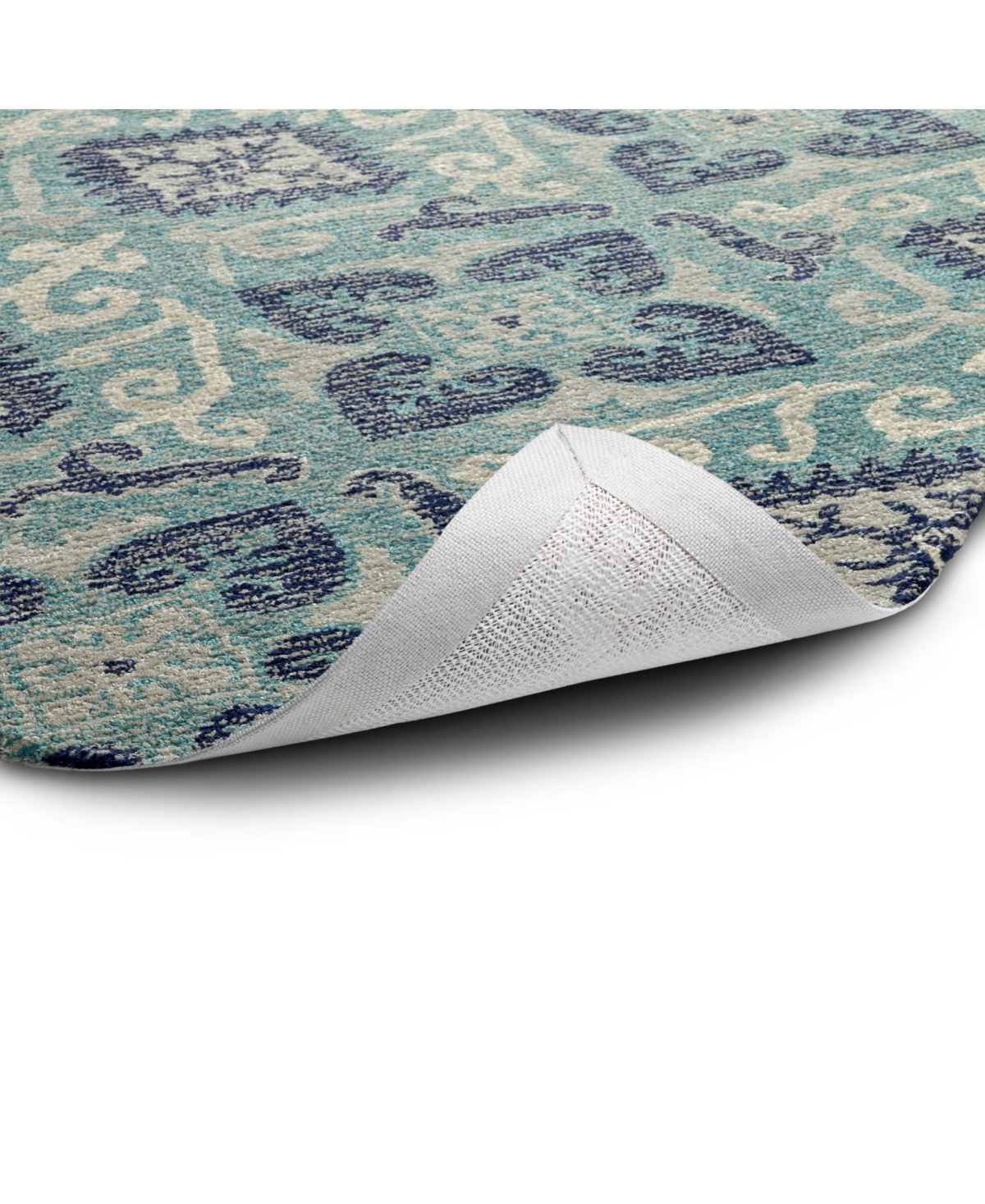 Kaleen Weathered WTR03-91Outdoor Area Rug - Teal