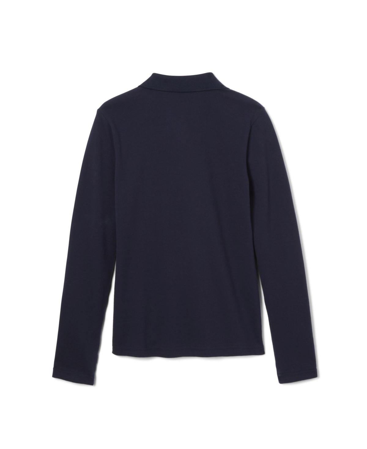 French Toast Big Girls Long Sleeve Stretch Pique Polo Shirt