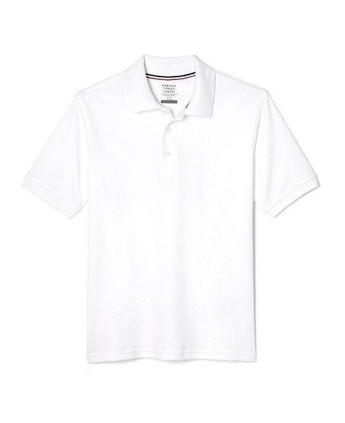French Toast Husky Boys Short Sleeve Interlock Knit Polo Shirt