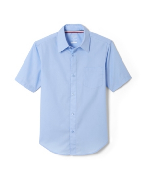 French Toast Big Boys Short Sleeve Dress Shirt with Expandable Collar