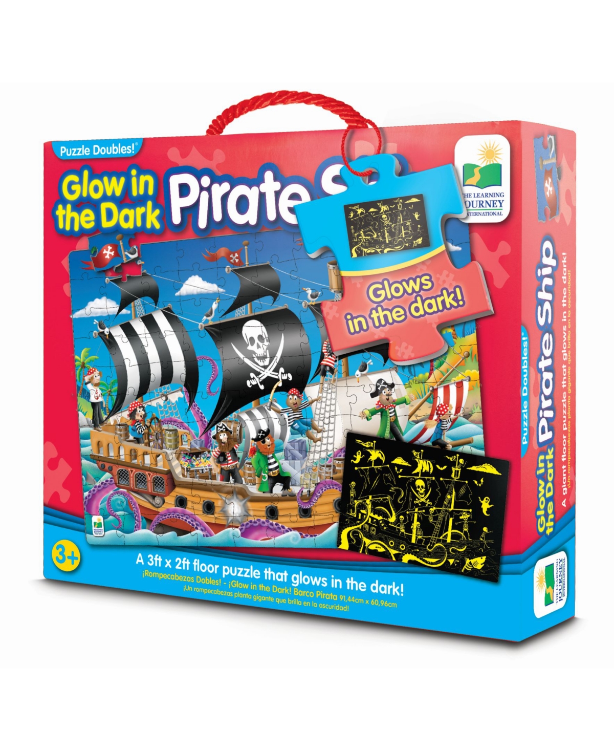 Shop The Learning Journey Puzzle Doubles- Glow In The Dark- Pirate Ship In Multi