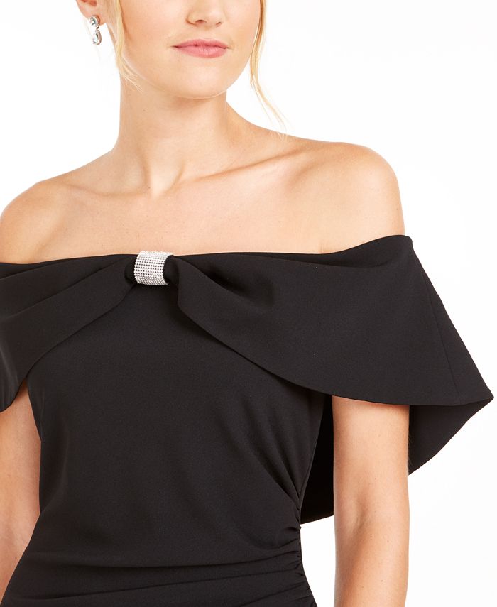 MSK Embellished Off-The-Shoulder Gown - Macy's