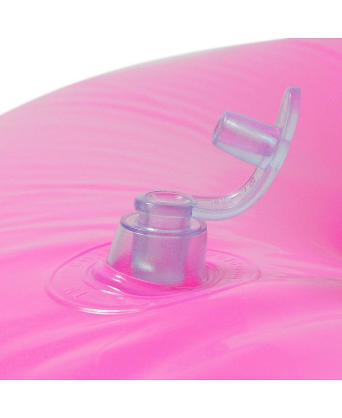 Northlight 35" Inflatable Classic Round Pink Swimming Pool Inner Tube